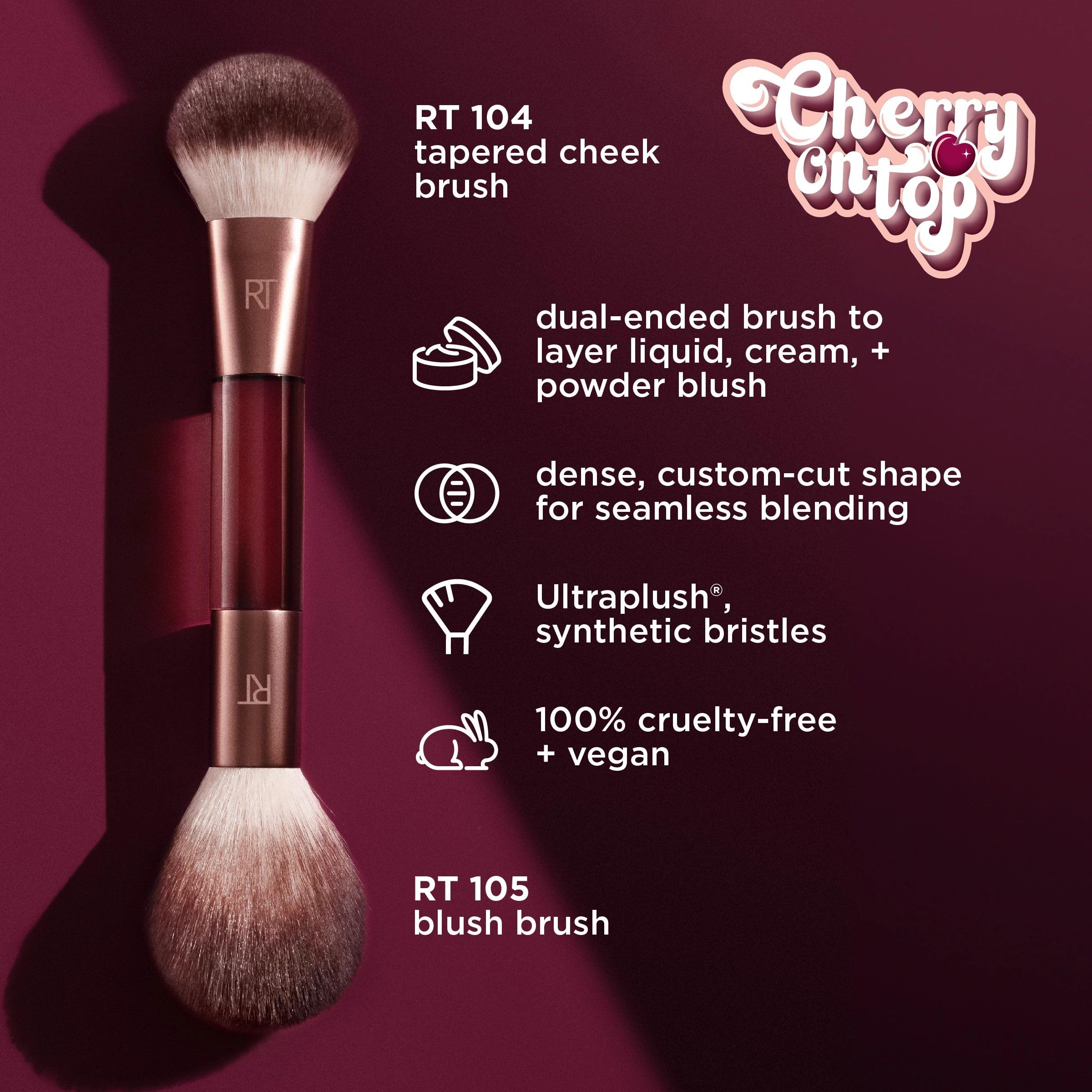 Amazon.co.jp: Real Technics Cherry on Top It's All Blush Brush